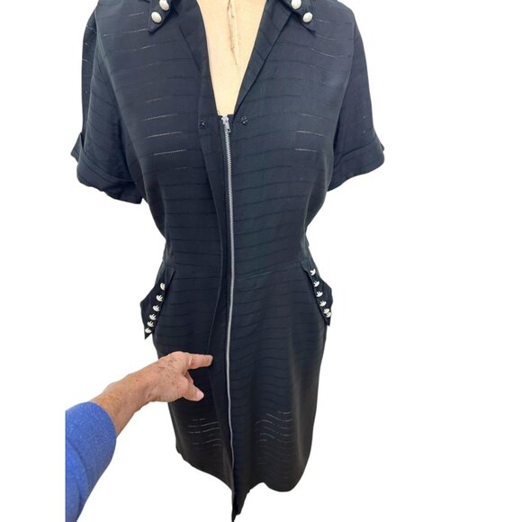 1940s day dress with zip front Size M - Picture 5 of 7